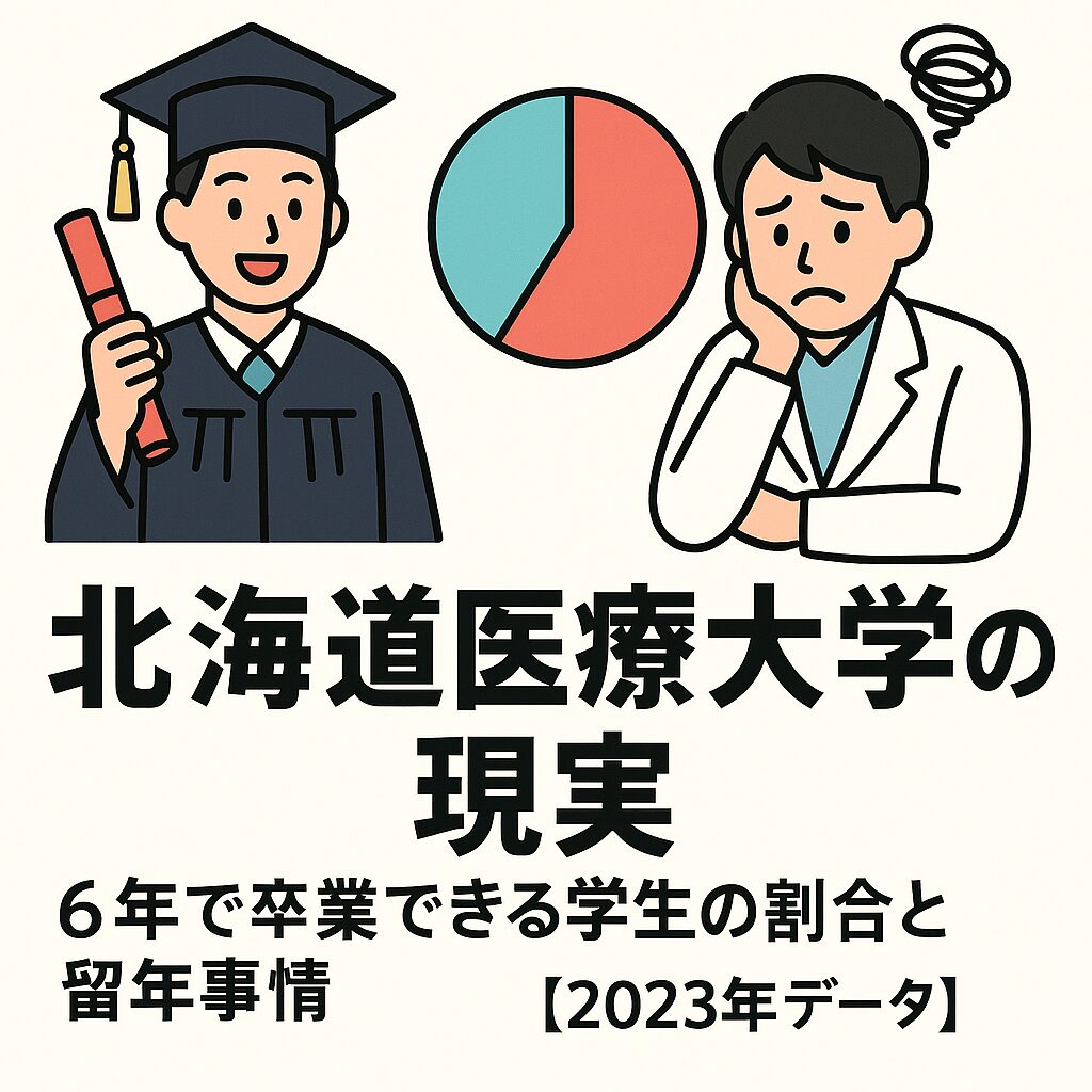 北海道医療大学の現実|6年で卒業できる学生の割合と留年事情【2023年データ】