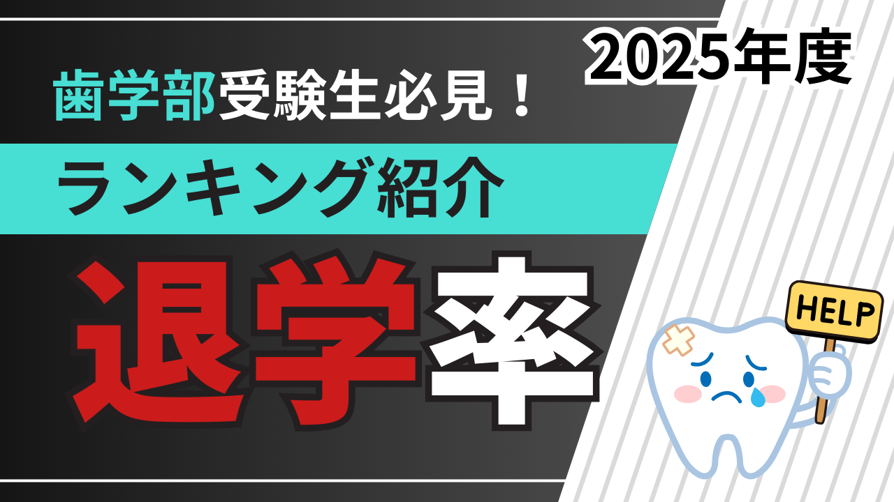 歯学部の退学率ランキング【国公立・私立大学別】留年率・入試倍率との関係も解説