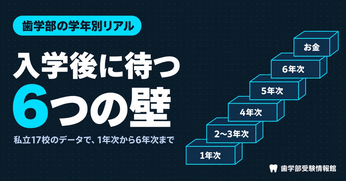 歯学部で留年が多い学年は？入学後に待つ6つの壁を学年別に解説