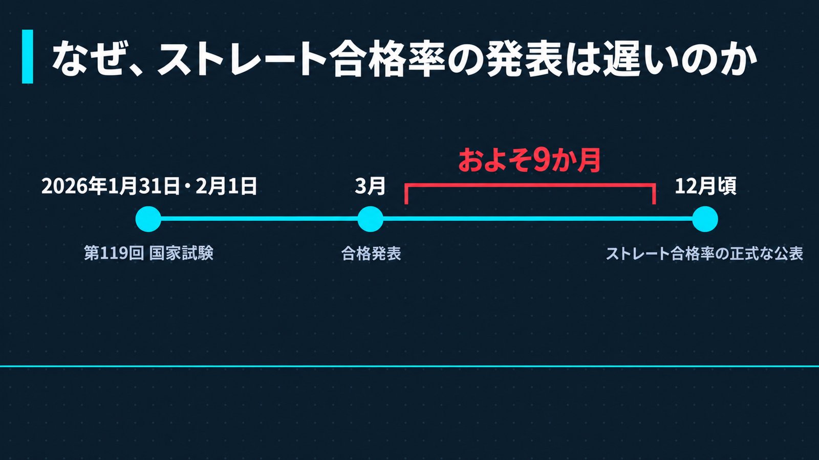 国家試験から正式な公表までの時系列